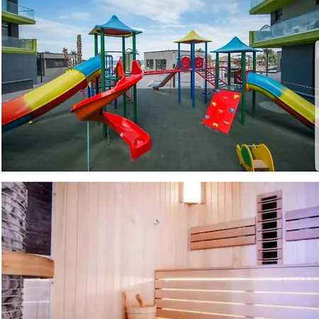 アパート Beach Front Boutique Prima Linie La Mare Piscina & Parking ナボダリ